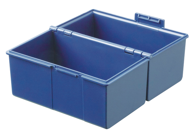 Kaartenbak Han breed A7 kunststof blauw afbeelding
