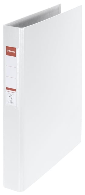 Ringband Esselte VIVIDA A4 4-rings O-mechaniek 25mm PP wit afbeelding