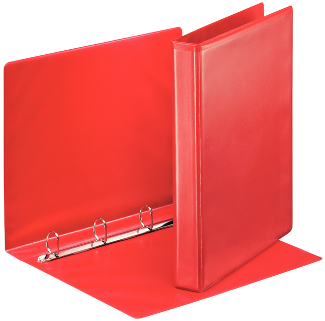 Presentatieringband Esselte Essentials panorama A4 4-rings D-mechaniek 25mm rood afbeelding