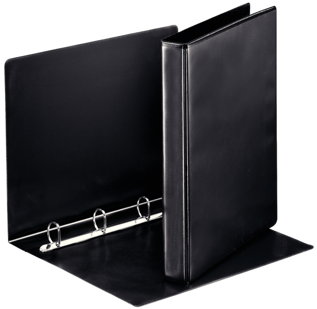 Presentatieringband Esselte Essentials panorama A4 4-rings D-mechaniek 25mm zwart afbeelding