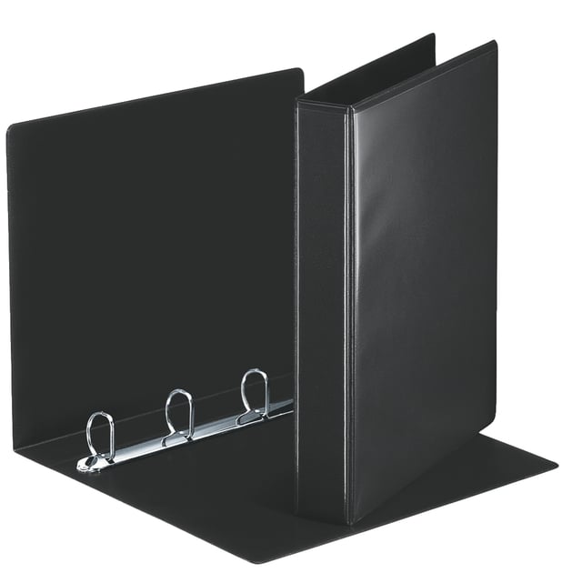 Presentatieringband Esselte Essentials panorama A4 4-rings D-mechaniek 30mm zwart afbeelding