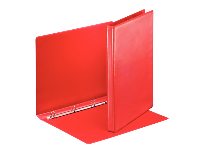 Presentatieringband Esselte Essentials panorama A4 4-rings O-mechaniek 30mm rood