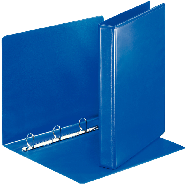 Presentatieringband Esselte Essentials panorama A4 4-rings D-mechaniek 25mm blauw afbeelding