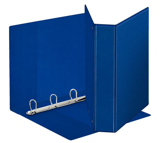 Presentatieringband Esselte panorama A4 4-rings D-mechaniek 51mm PP blauw