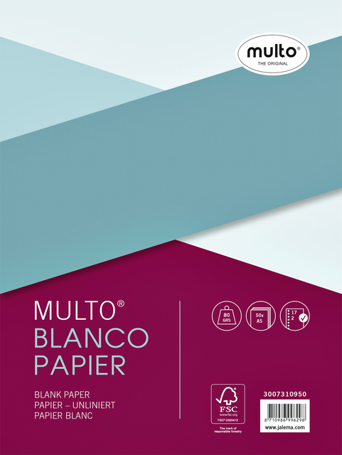 Interieur Multo 17-gaats blanco 80gr 50 vel afbeelding
