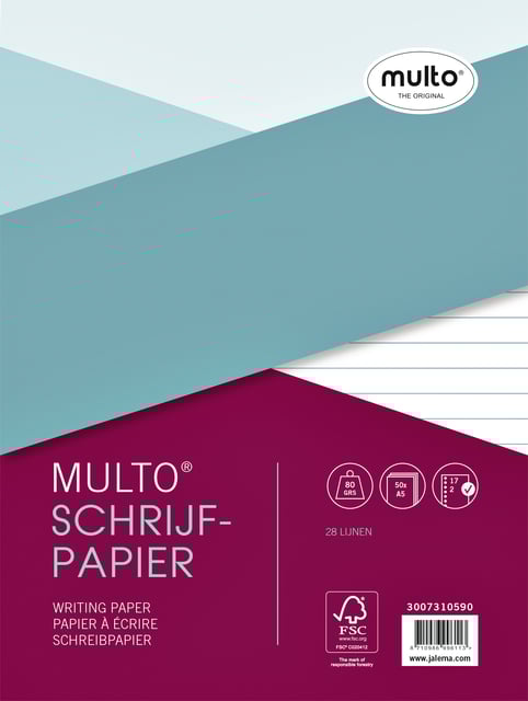 Interieur Multo 17-gaats lijn 80gr 50 vel afbeelding