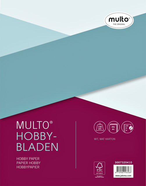 Interieur Multo hobbypapier A4 23R 20 vel afbeelding