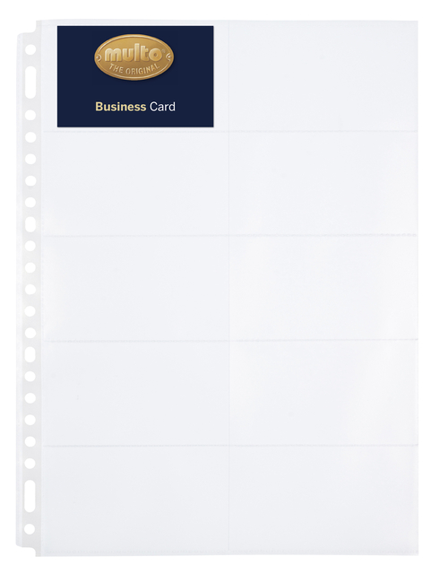 Showtas Multo 23-gaats A4 235x312mm PP voor 10 visitekaartjes 10 stuks — Foto 2 van 2