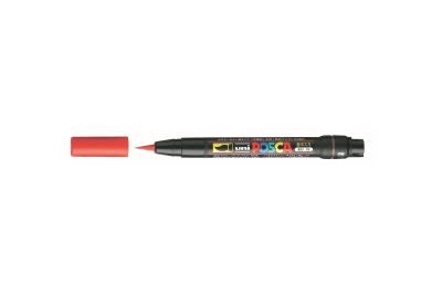 Brushverfstift Posca PCF350 1-10mm rood afbeelding