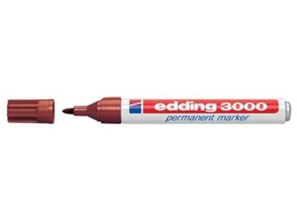 Viltstift edding 3000 rond 1.5-3mm bruin afbeelding