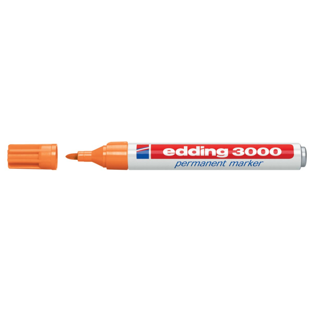 Viltstift edding 3000 rond 1.5-3mm oranje afbeelding