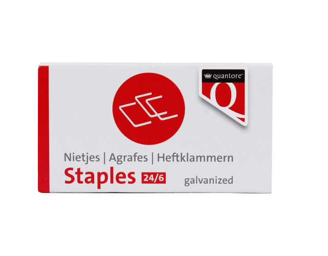 Nieten Quantore 24/6 1000 stuks verzinkt afbeelding