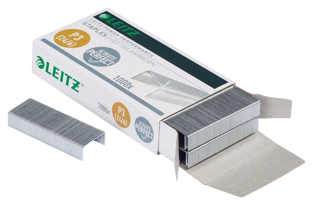 Nieten Leitz 24/6 verzinkt 1000 stuks — Foto 2 van 2