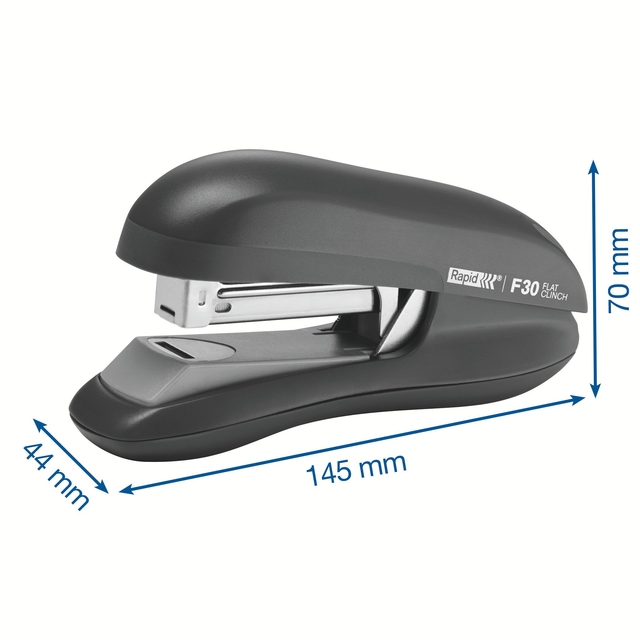 Nietmachine Rapid Fashion F 30 flatclinch halfstrip 30 vel zwart — Foto 2 van 2