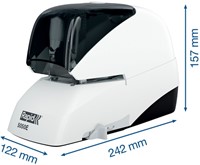 Nietmachine Rapid Classic contactloos elektrisch R5050e 50 vel wit/zwart-6