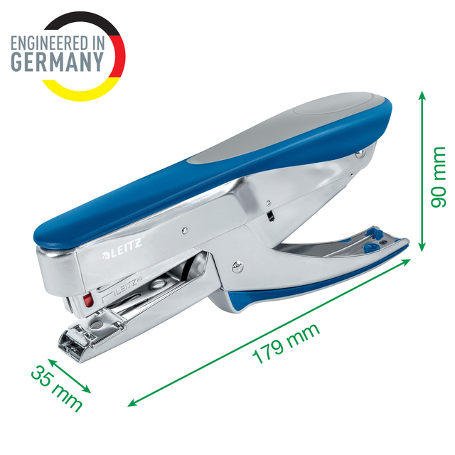 Niettang Leitz bovenlaadmodel P3 30 vel blauw — Foto 2 van 2