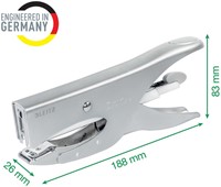 Niettang Leitz achterlaadmodel P3 40 vel zilver-4