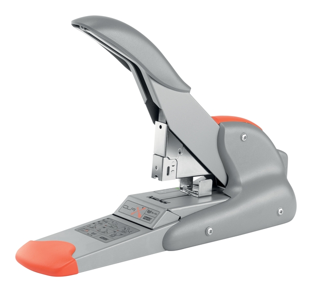 Nietmachine Rapid Supreme duax heavy duty 170 vel zilver/oranje afbeelding