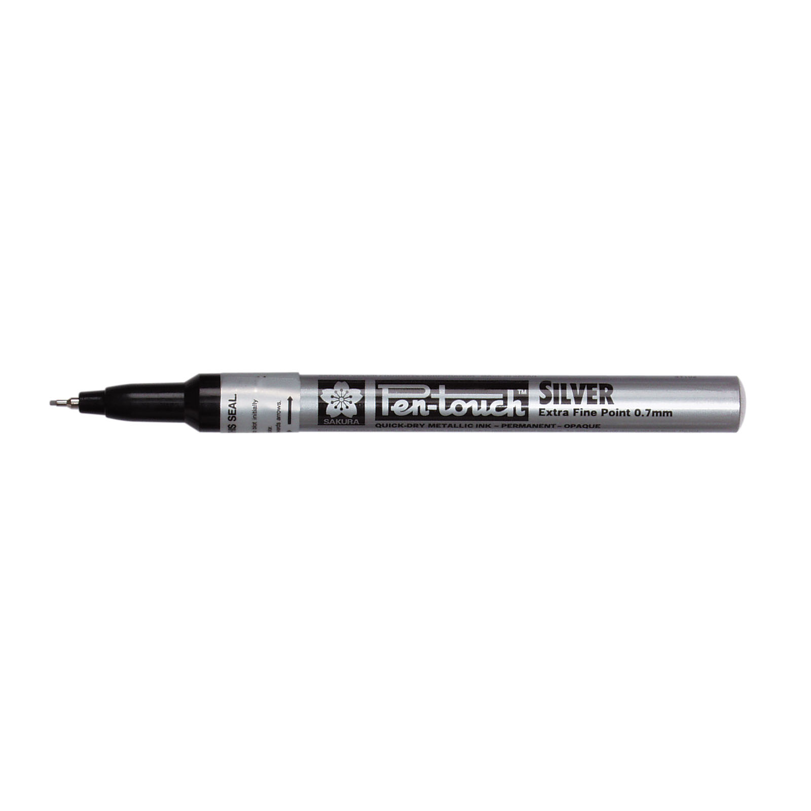 Viltstift Sakura Pen-touch extra fijn zilver afbeelding
