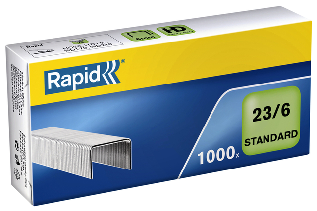 Nieten Rapid 23/6 gegalvaniseerd standaard 1000stuks afbeelding
