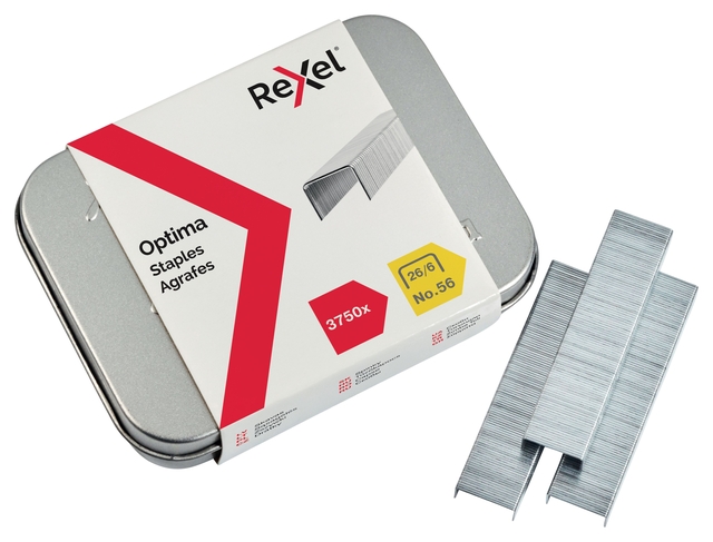 Nieten Rexel Optima nr56 26/6 gegalvaniseerd 3750 stuks — Foto 2 van 2