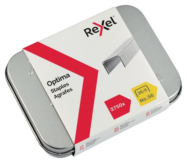 Nieten Rexel Optima nr56 26/6 gegalvaniseerd 3750 stuks afbeelding