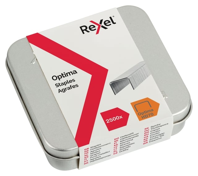 Nieten Rexel Optima nr70HD gegalvaniseerd 2500 stuks afbeelding