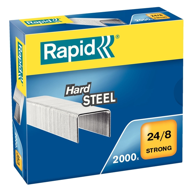 Nieten Rapid 24/8 staal strong 2000 stuks afbeelding