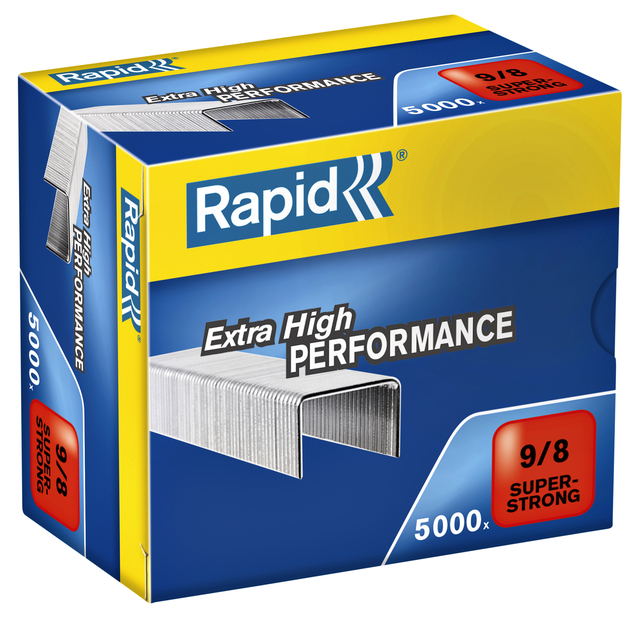Nieten Rapid 9/8 gegalvaniseerd super strong 5000 stuks afbeelding
