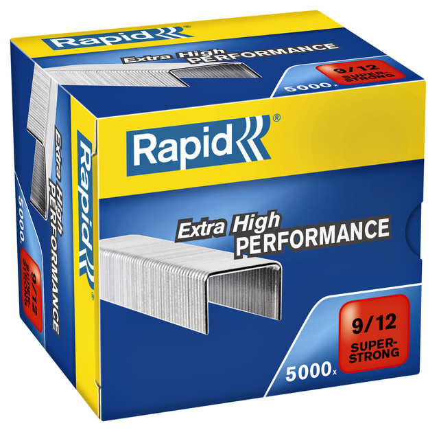 Nieten Rapid 9/12 gegalvaniseerd super strong 5000 stuks afbeelding