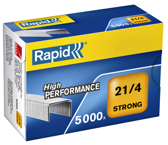 Nieten Rapid 21/4 gegalvaniseerd strong 5000 stuks afbeelding