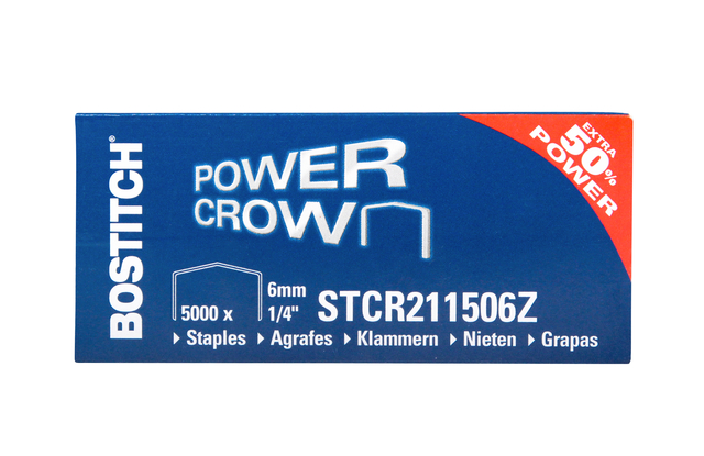 Nieten Bostitch B8 staal STRC2115 6mm gebogen rug 5000 stuks afbeelding