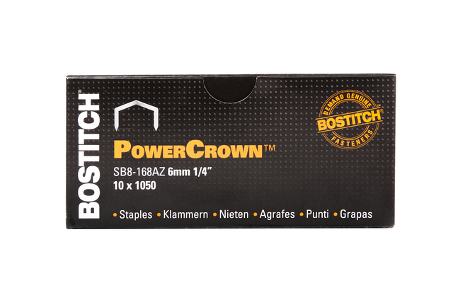 Nieten Bostitch B8 staal SB8 6mm gebogen rug 1050 stuks afbeelding