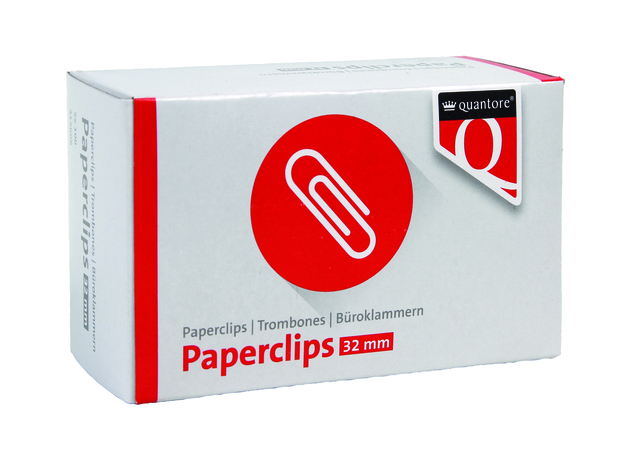 Paperclip Quantore R2 32mm kort 100 stuks afbeelding