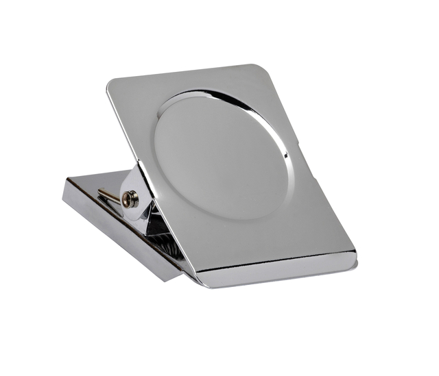 Papierklem MAUL magnetisch vierkant 40mm zilver afbeelding