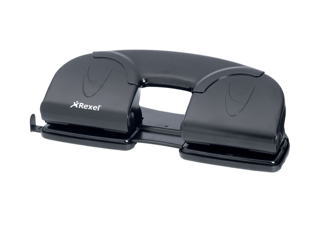 Perforator Rexel V412 4-gaats 12 vel zwart afbeelding