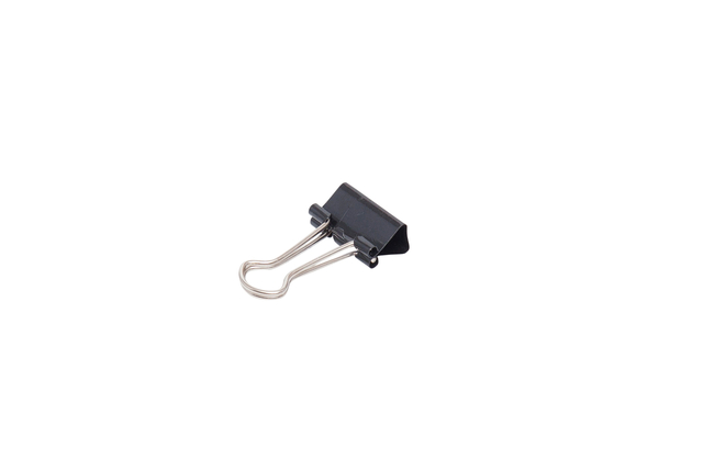 Papierklem MAUL 213 foldback 19mm zwart 12 stuks afbeelding