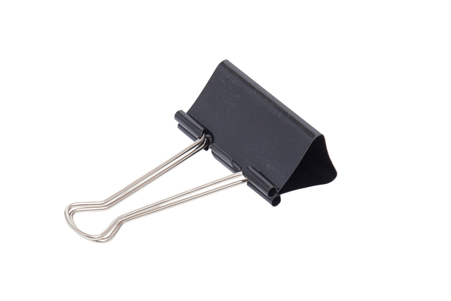 Papierklem MAUL 213 foldback 50mm zwart 12 stuks afbeelding