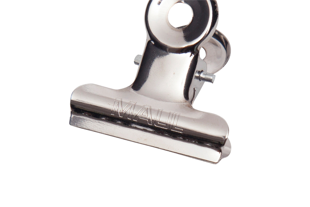 Papierklem MAUL Bulldog 30mm capaciteit 10mm zilver 10 stuks afbeelding