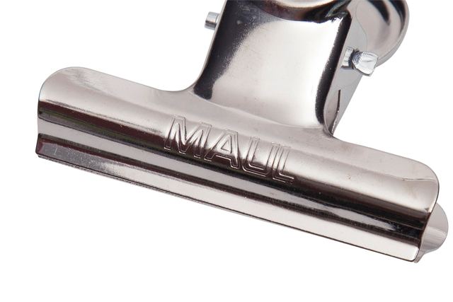 Papierklem MAUL Bulldog 50mm capaciteit 20mm zilver 10 stuks — Foto 2 van 2