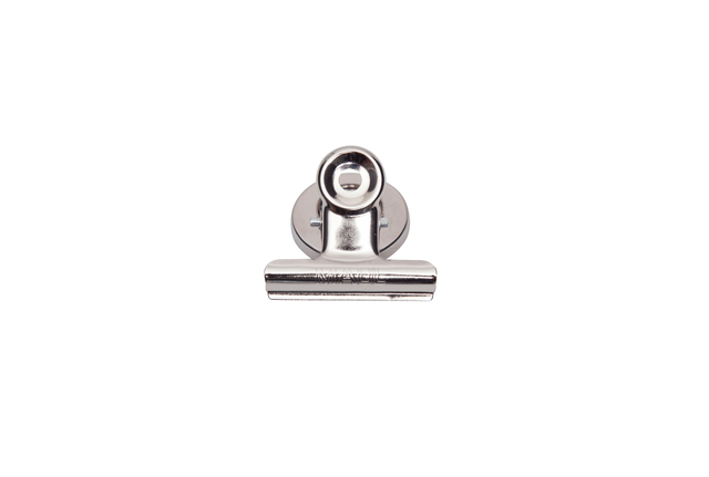 Papierklem MAUL Bulldog met magneet 40mm zilver 2 stuks afbeelding