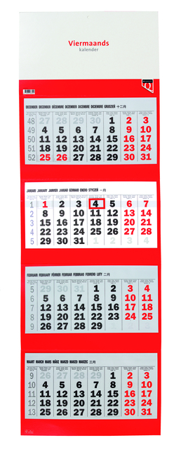 4-Maandskalender 2026 Quantore afbeelding
