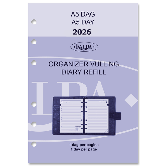 Agendavulling 2025 Kalpa A5 1dag/1pagina afbeelding