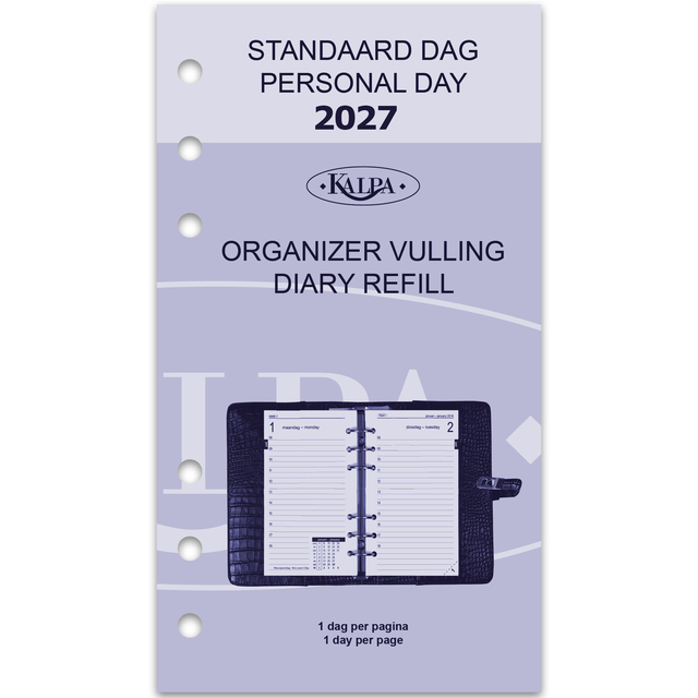 Agendavulling 2027 Kalpa Personal 1dag/1pagina