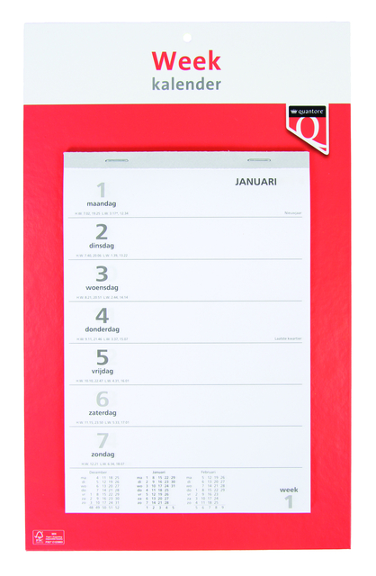 Weekkalender 2025 Quantore afbeelding