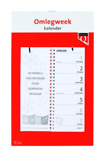 Weekomlegkalender 2025 Quantore afbeelding