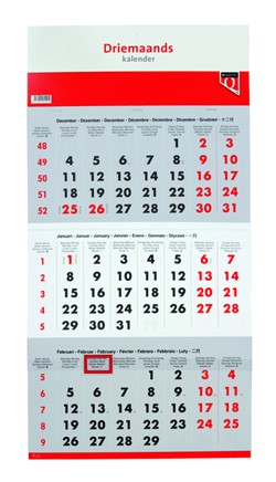 3-Maandskalender 2027 Quantore