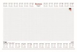 Bureau-onderlegblok 2027 Quantore ruit 56,5X36cm  wit