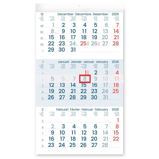 3-Maandskalender 2025 INNI Manager afbeelding