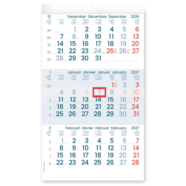 3-Maandskalender 2027 INNI Manager